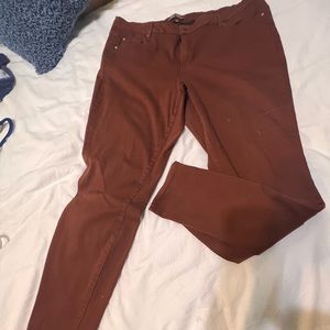Plus size rust colored jeans size 20